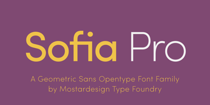 Sofia Pro Font Poster 1