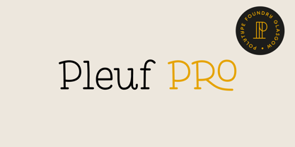Pleuf Pro Font Poster 1
