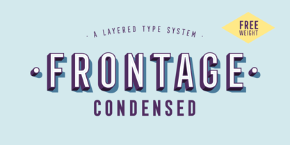Frontage Condensed Font Poster 1
