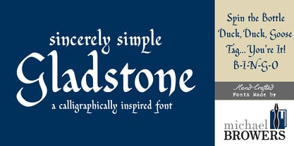 Gladstone Font Poster 1