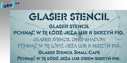 Glaser Stencil Font Poster 1