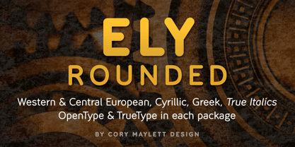 Ely Rounded Font Poster 1