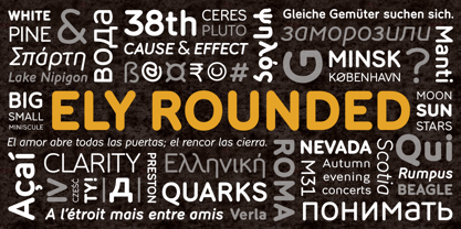 Ely Rounded Font Poster 2