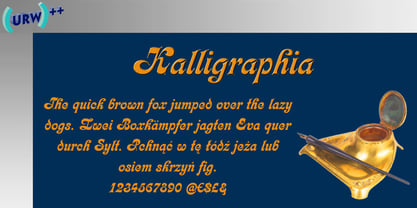 Kalligraphia Font Poster 1