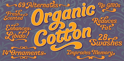 Organic Cotton Fuente Póster 8