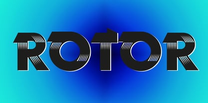 Rotor Font Poster 4
