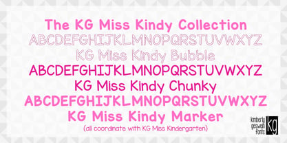 KG Miss Kindy Collection Font Poster 1