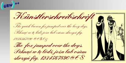 Künstlerschreibschrift Font Poster 1