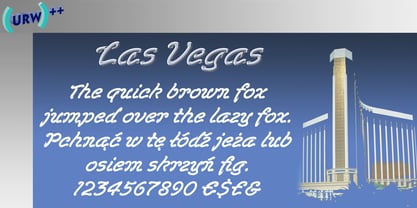 Las Vegas Font Poster 1