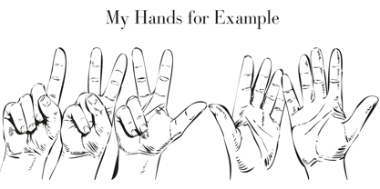 My Hands Font Poster 2