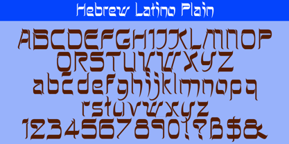 Hebrew Latino Font Poster 1