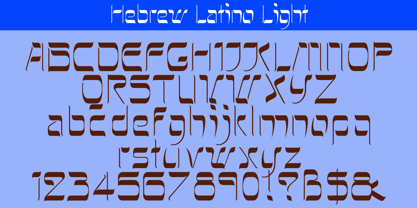 Hebrew Latino Font Poster 2