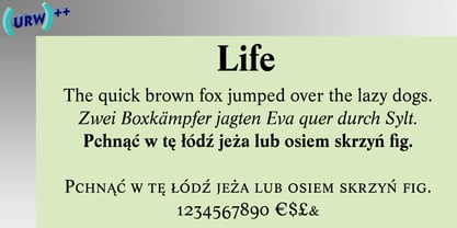 Life Font Poster 1