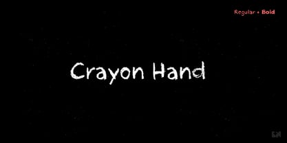 Crayon Hand Fuente Póster 1