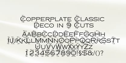 Copperplate Deco Font Poster 1
