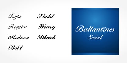 Ballantines Serial Font Poster 2