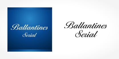 Ballantines Serial Font Poster 1
