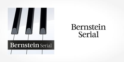 Bernstein Serial Font Poster 1