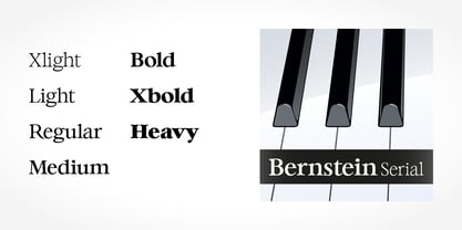 Bernstein Serial Font Poster 2