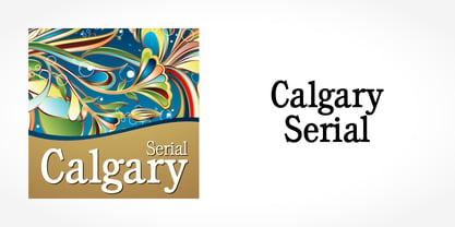 Calgary Serial Font Poster 1