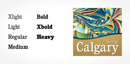 Calgary Serial Font Poster 2
