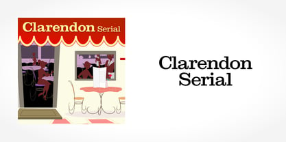 Clarendon Serial Font Poster 1