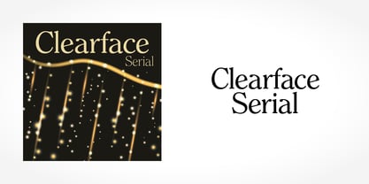 Clearface Serial Font Poster 1