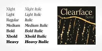 Clearface Serial Font Poster 2