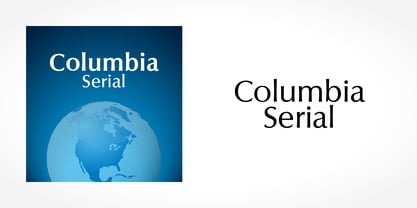 Columbia Serial Font Poster 1