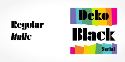Deko Black Serial Font Poster 2