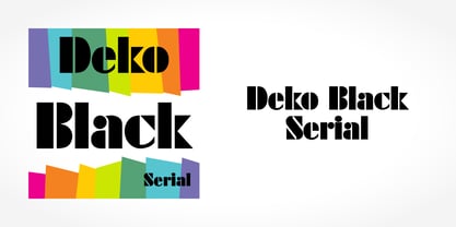 Deko Black Serial Font Poster 1