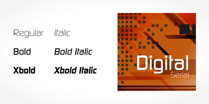 Digital Serial Font Poster 2