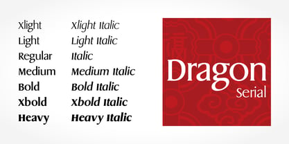 Dragon Serial Font Poster 2