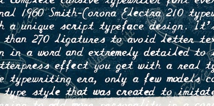 Script Typewriter Rough Font Poster 7