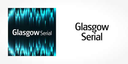 Glasgow Serial Font Poster 1