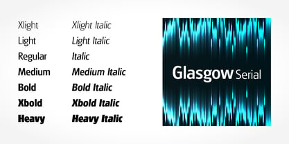 Glasgow Serial Font Poster 2