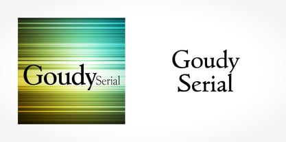 Goudy Serial Fuente Póster 1