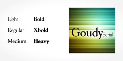 Goudy Serial Font Poster 2