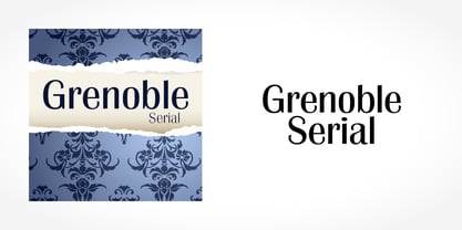 Grenoble Serial Font Poster 1