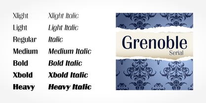 Grenoble Serial Font Poster 2