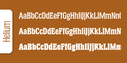 Helium Serial Font Poster 4