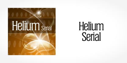 Helium Serial Font Poster 1