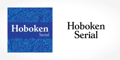Hoboken Serial Font Poster 1