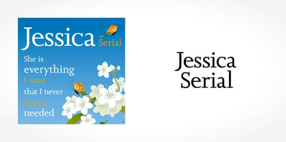 Jessica Serial Font Poster 1