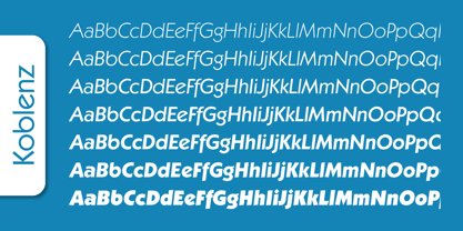 Koblenz Serial Font Poster 5