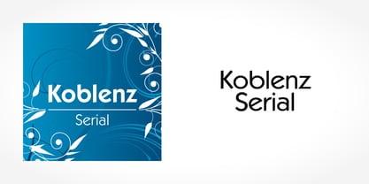 Koblenz Serial Font Poster 4