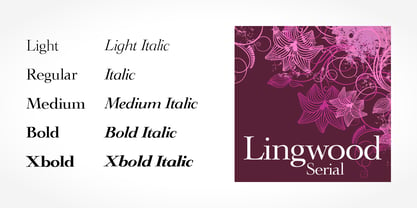 Lingwood Serial Font Poster 2