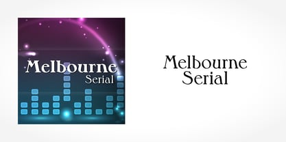 Melbourne Serial Font Poster 1