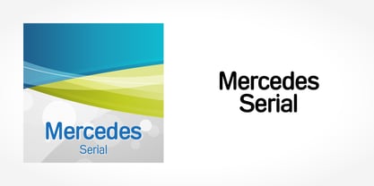 Mercedes Serial Font Poster 1