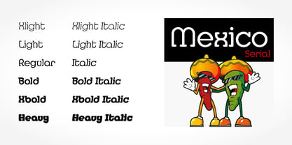Mexico Serial Font Poster 2